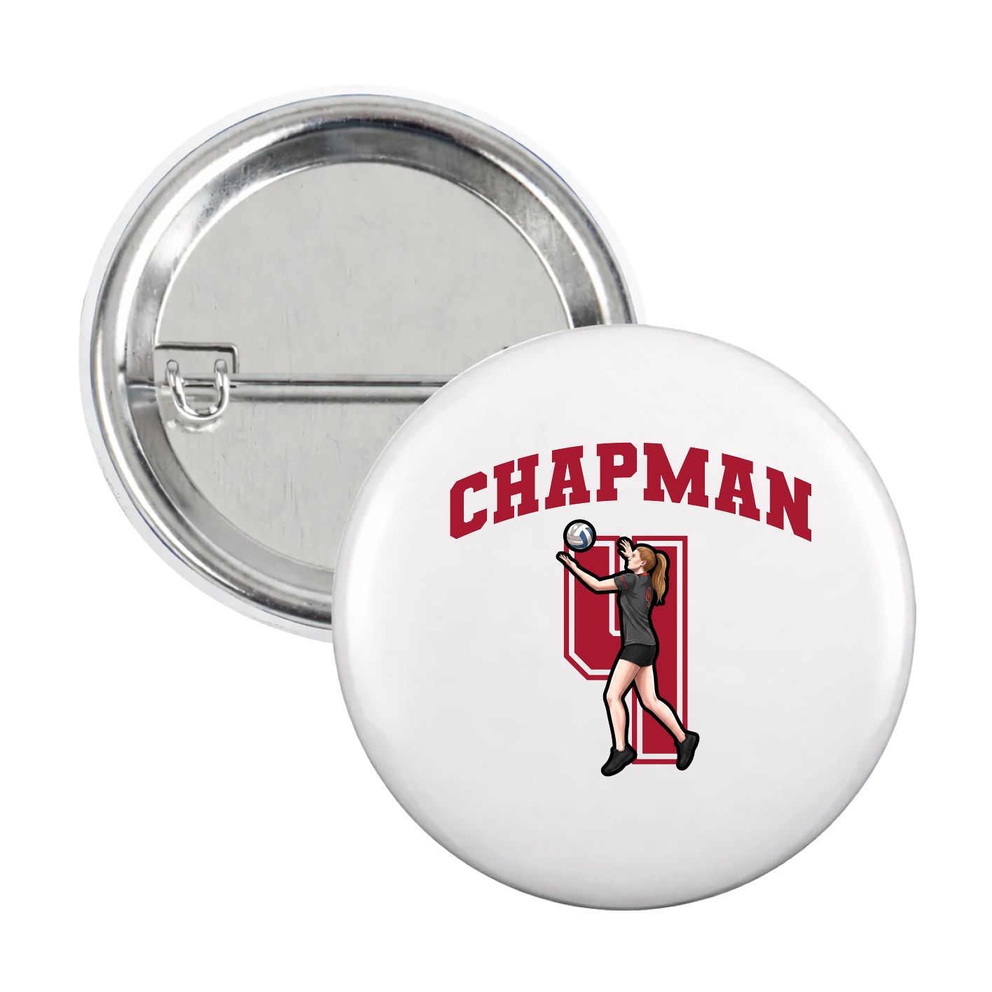 Game Day Button — Number in White