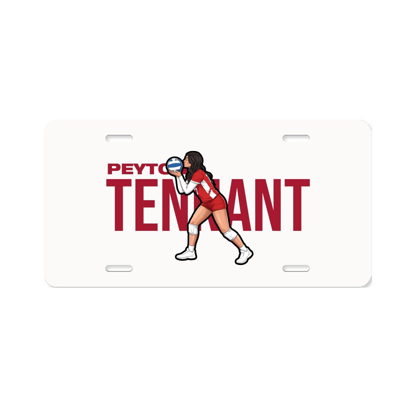 License Plate — Player Name in Classic