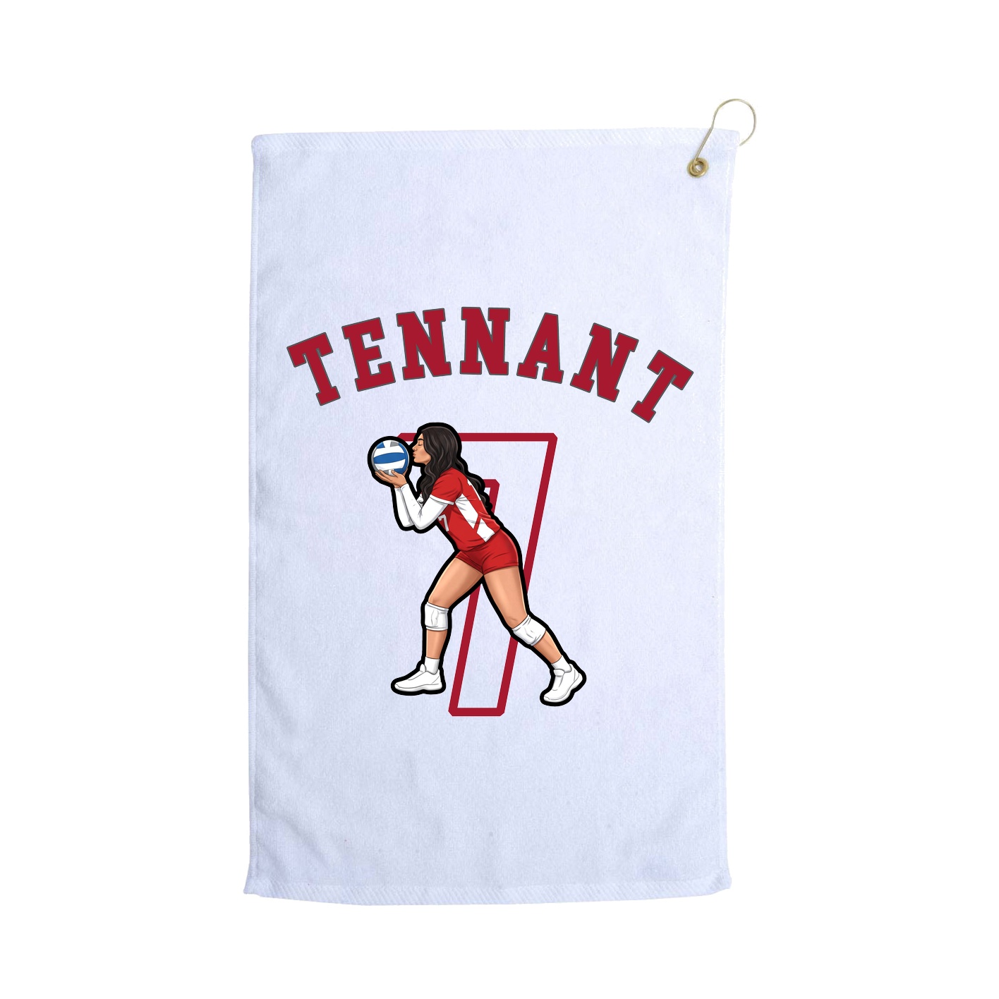 Golf Towel — Shirsey Arch in White