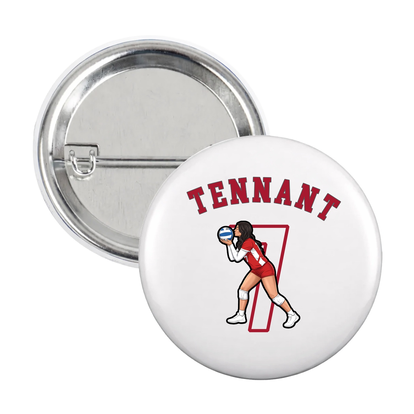 Game Day Button — Shirsey Arch in White