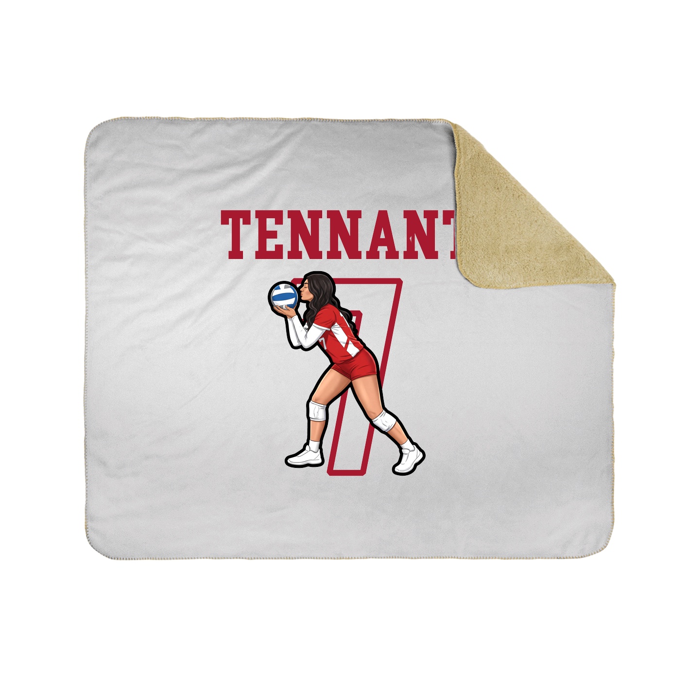 Throw Blanket — Shirsey in White