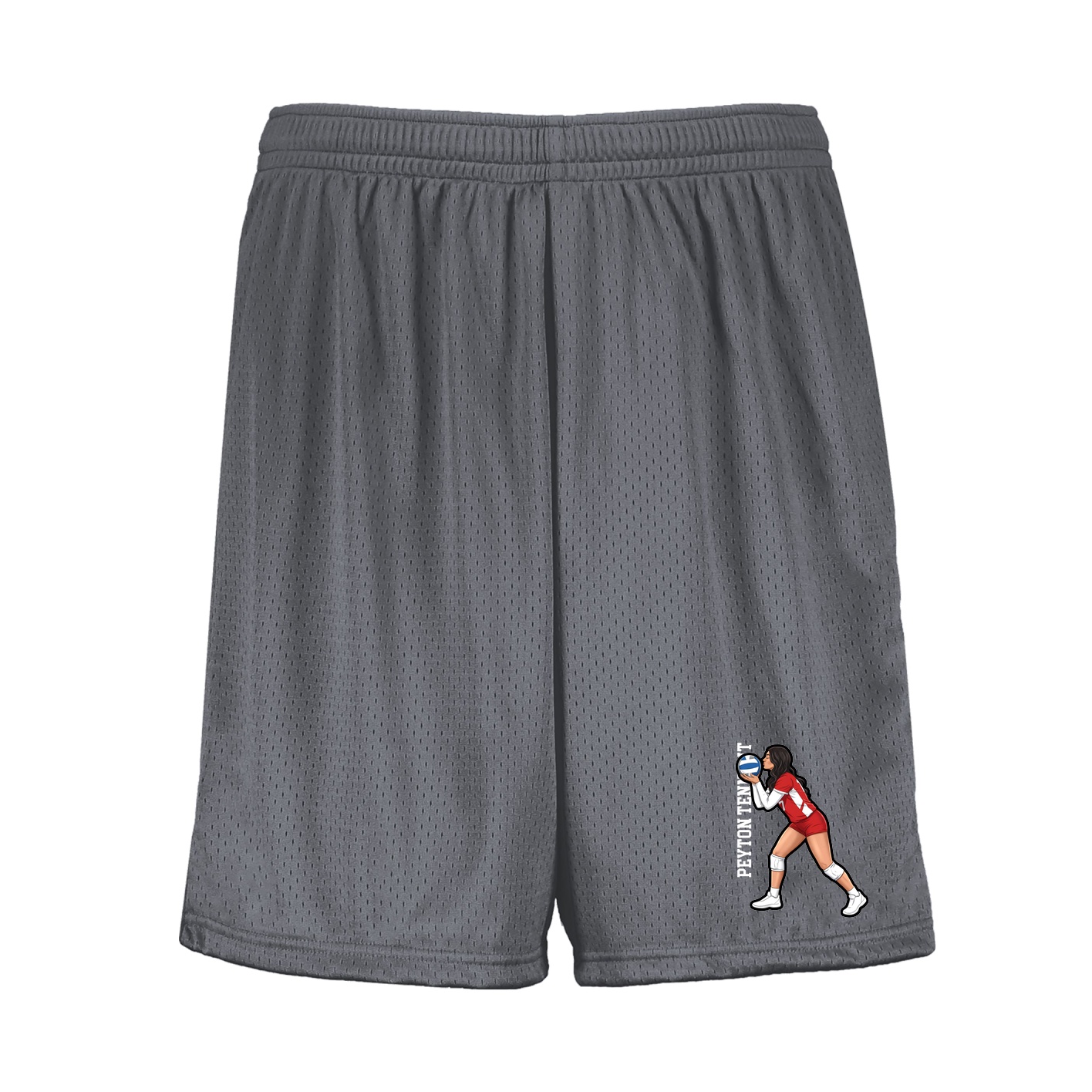 Shorts — Name Vertical in Grey