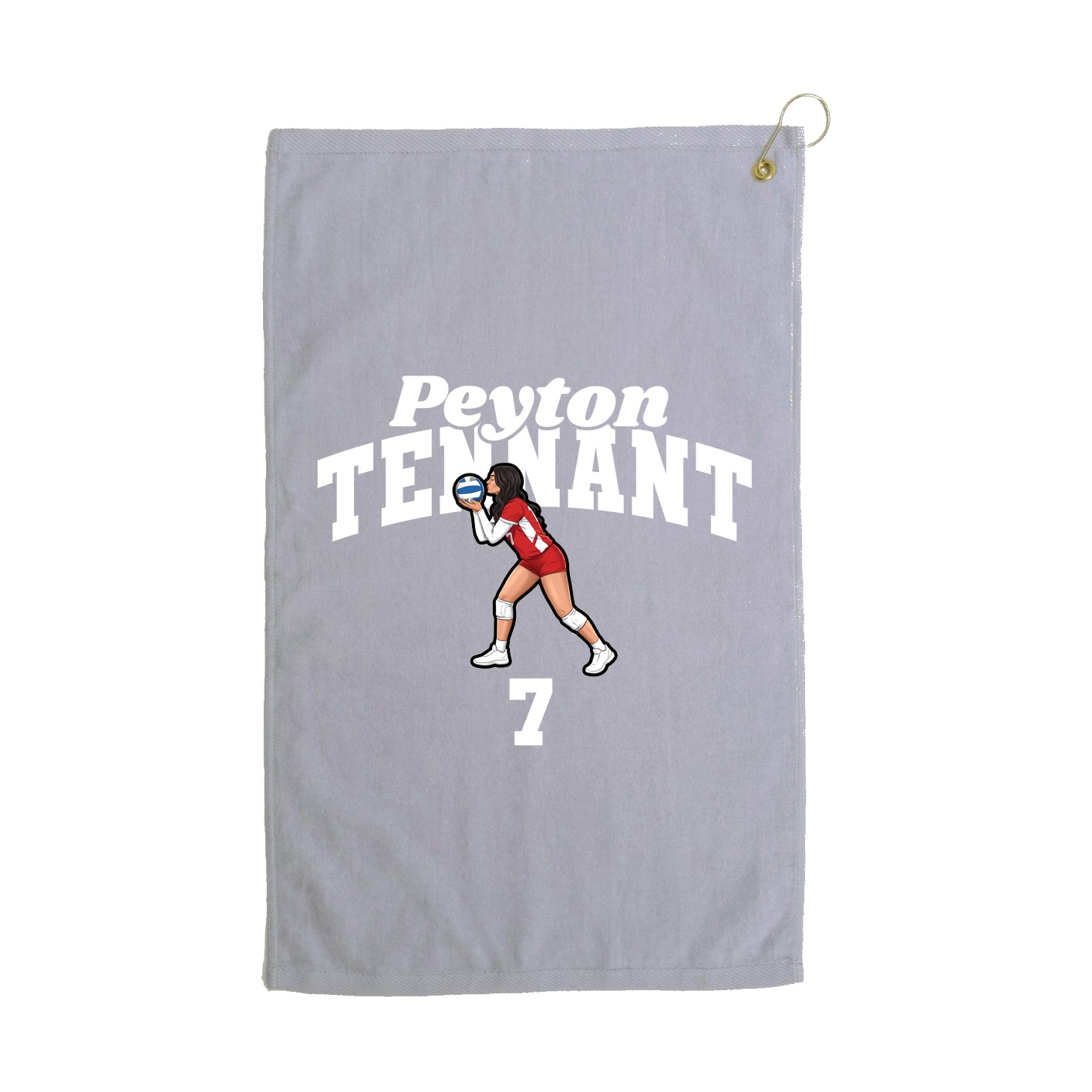 Golf Towel — Signature Arch in Grey