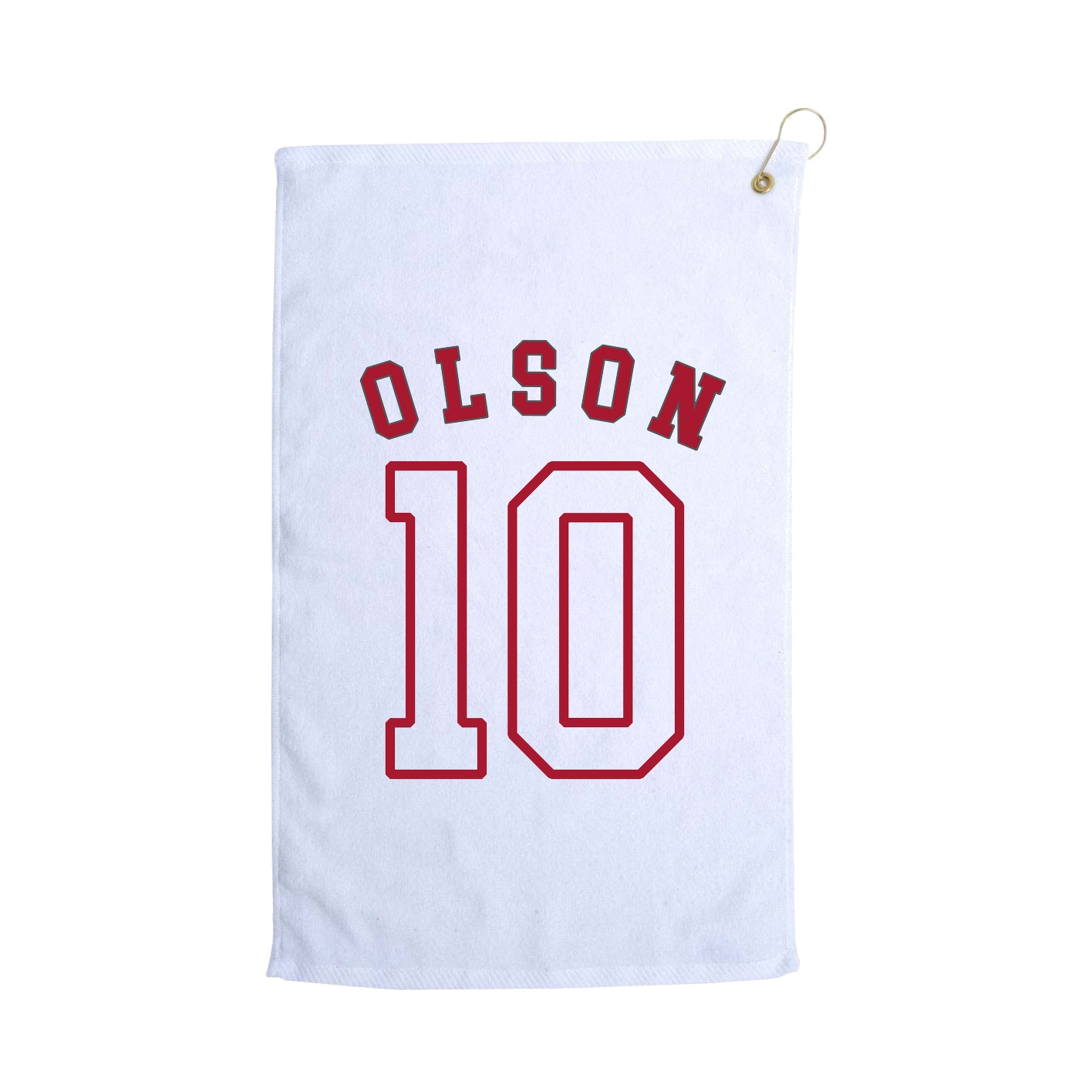 Golf Towel — Shirsey Arch in White