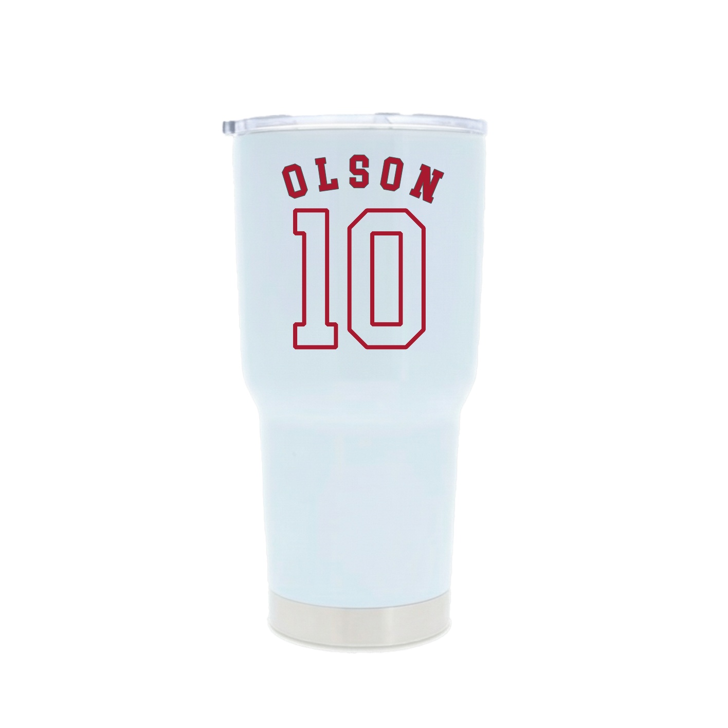 30oz Stainless Steel Tumbler — Shirsey Arch in White