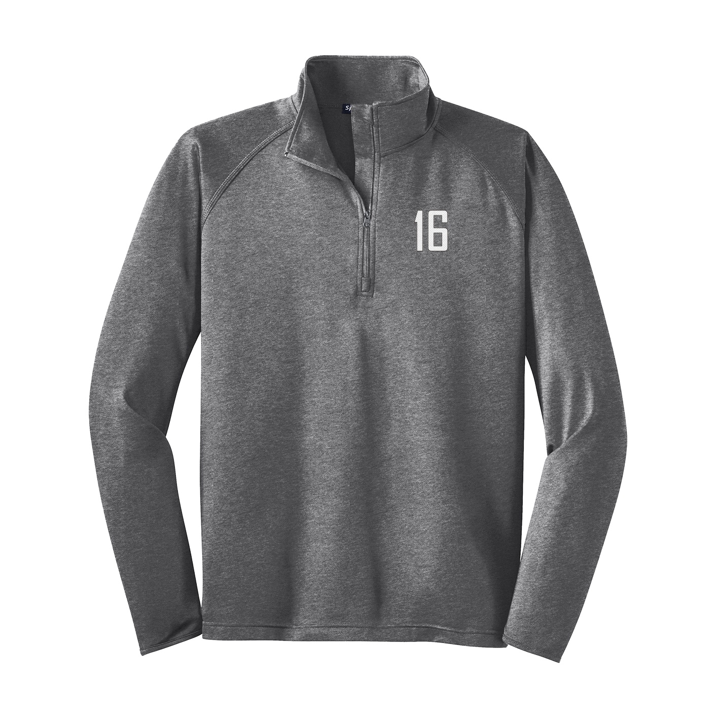 Q-Zip Pullover — Front Shirsy in Grey