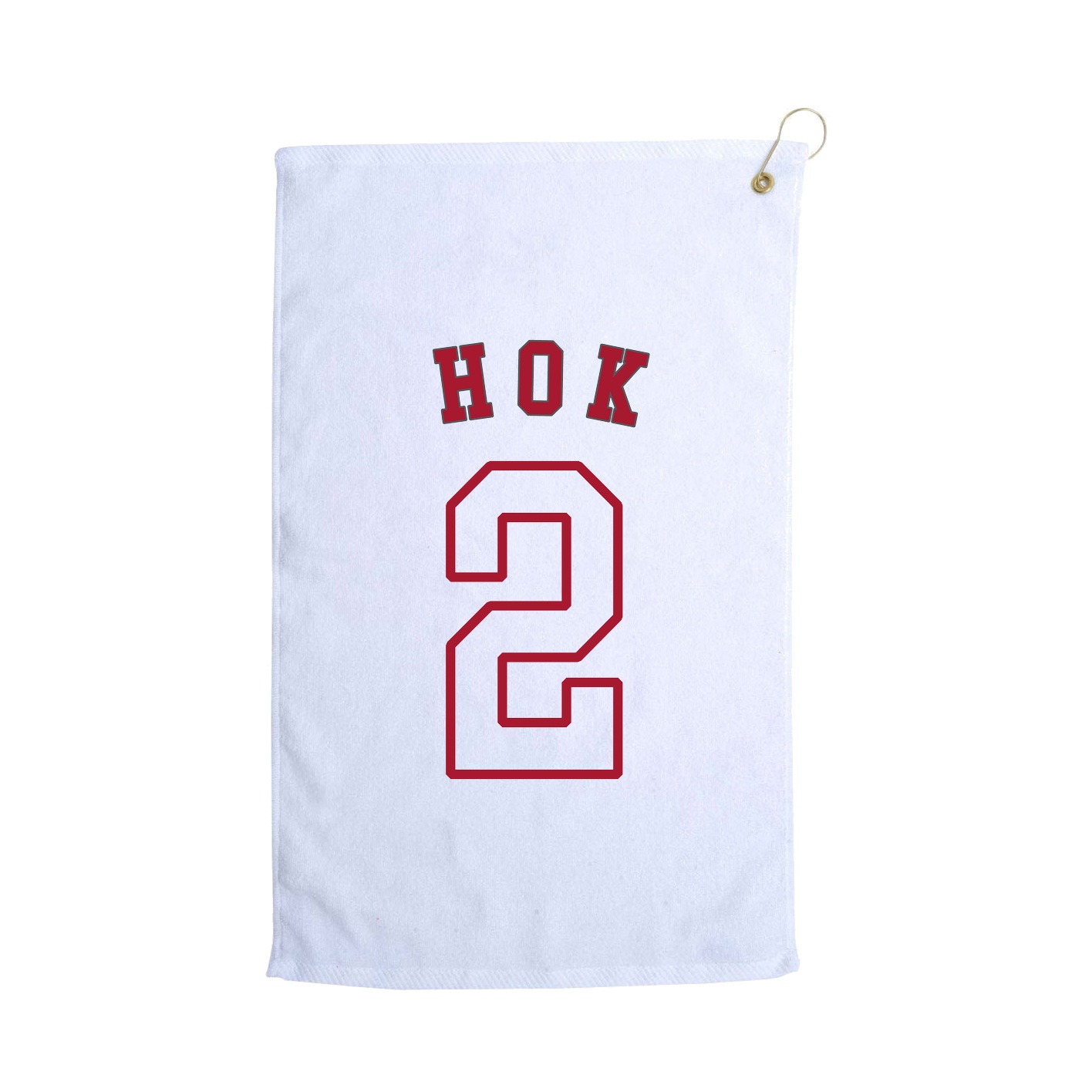 Golf Towel — Shirsey Arch in White