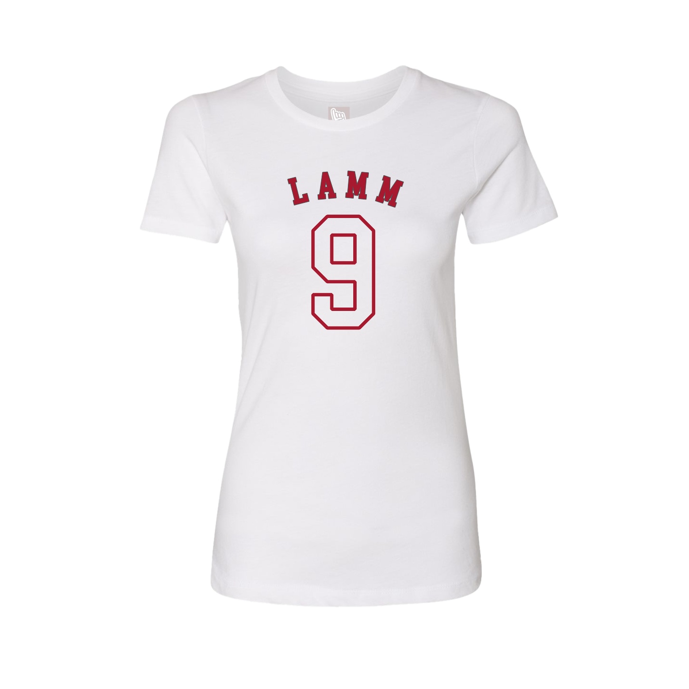 Fitted Women's Tee — Shirsey Arch in White