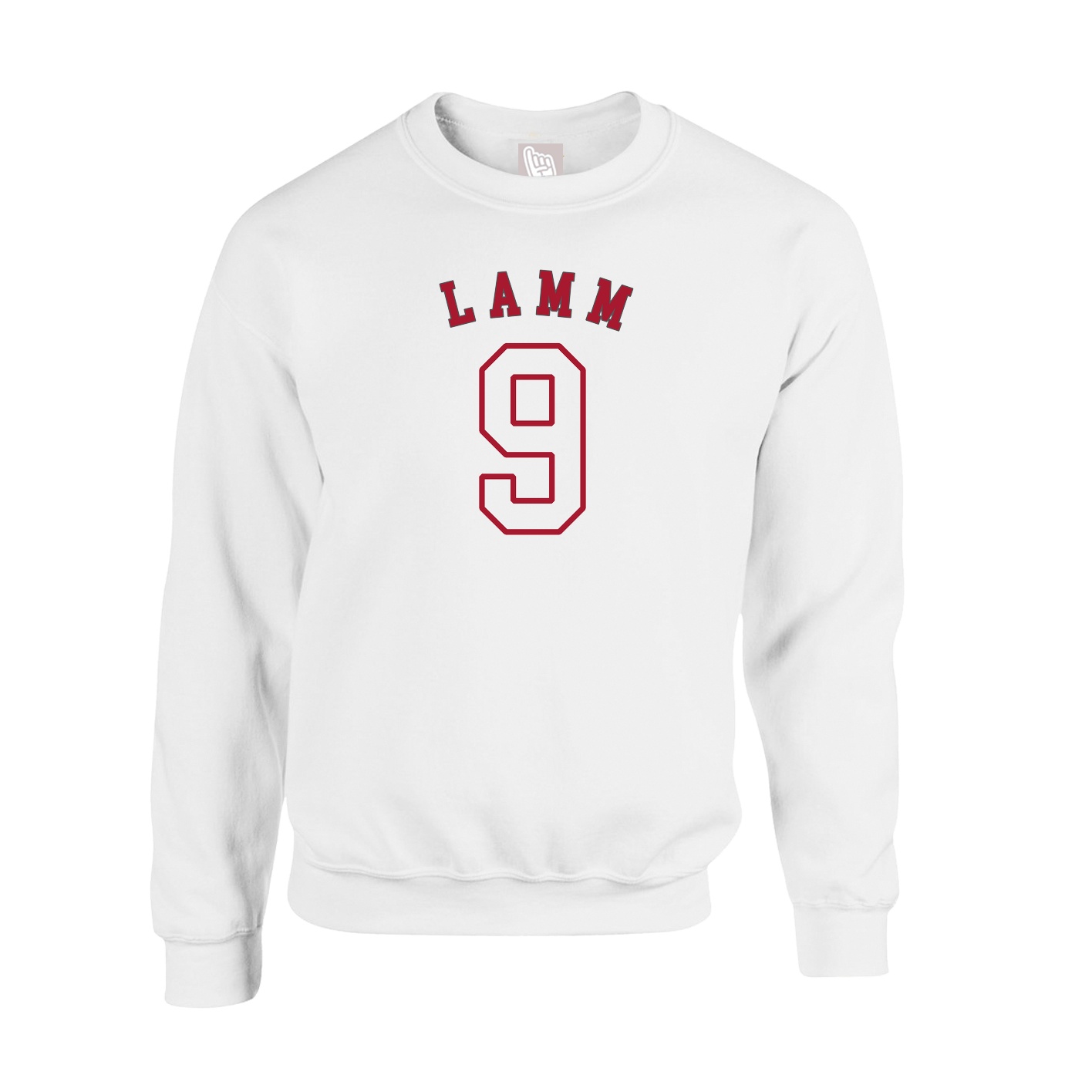 Fleece Crew — Shirsey Arch in White