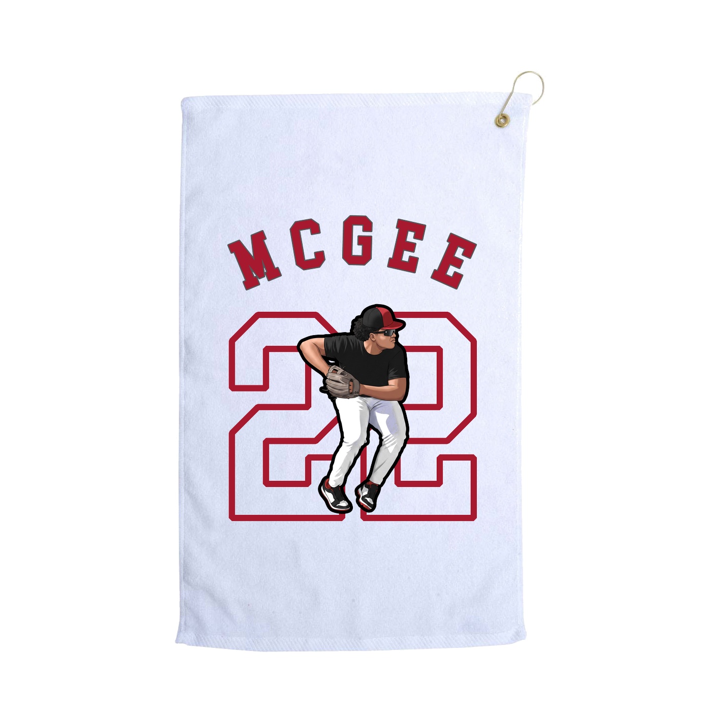 Golf Towel — Shirsey Arch in White
