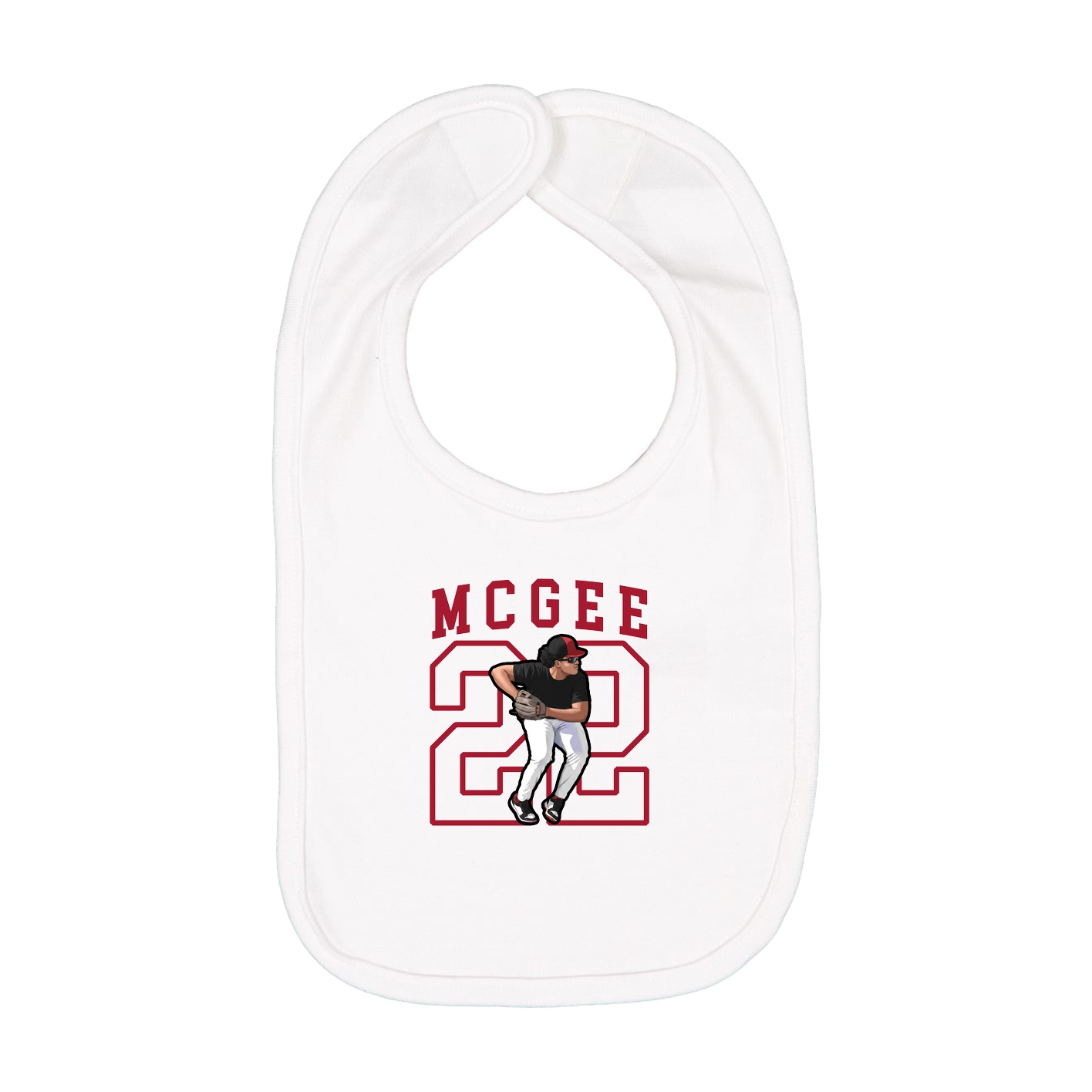 Infant Bib — Shirsey in White