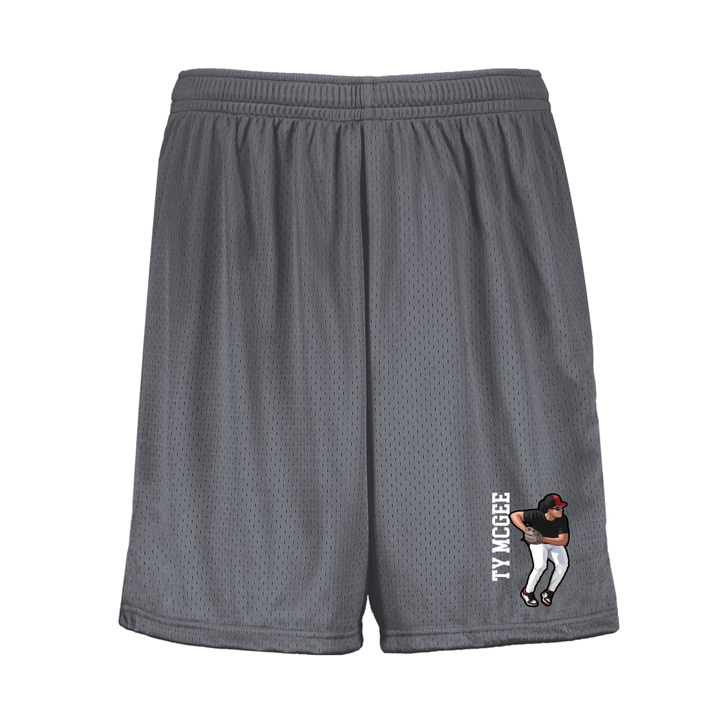 Shorts — Name Vertical in Grey