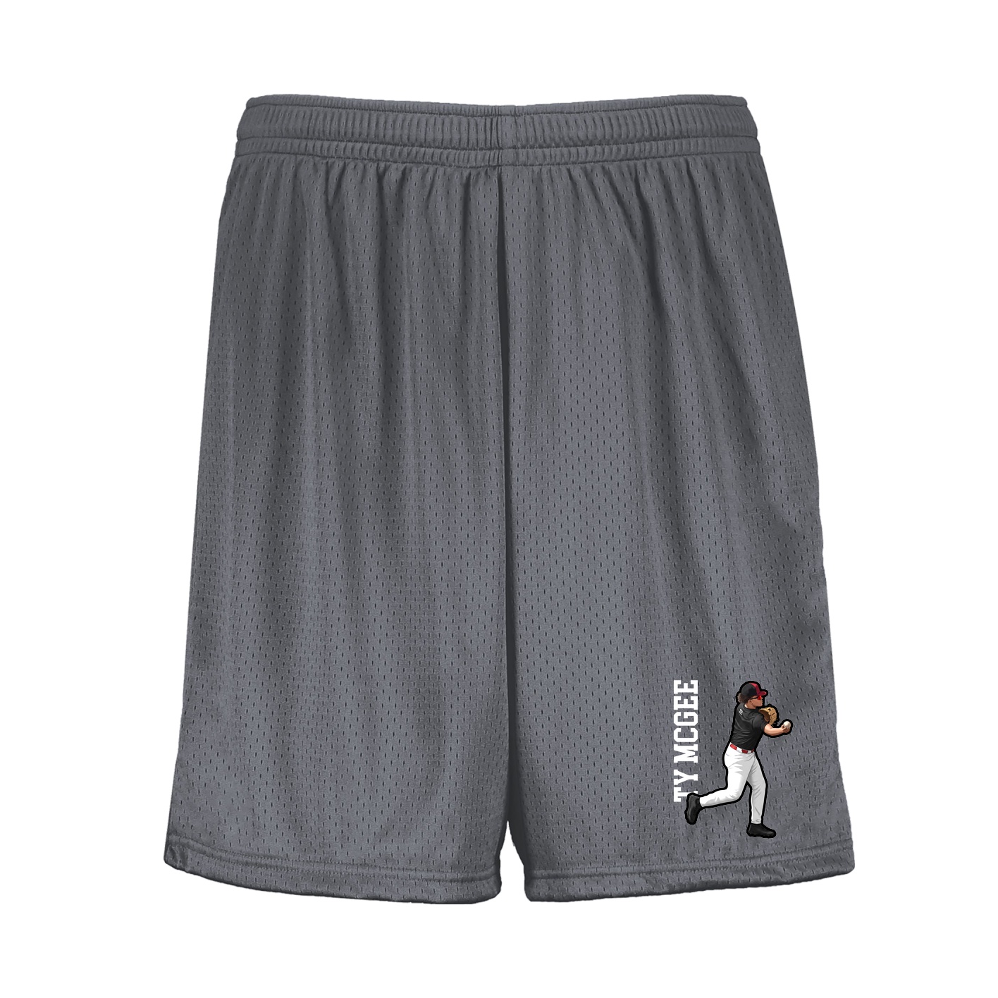 Shorts — Name Vertical in Grey
