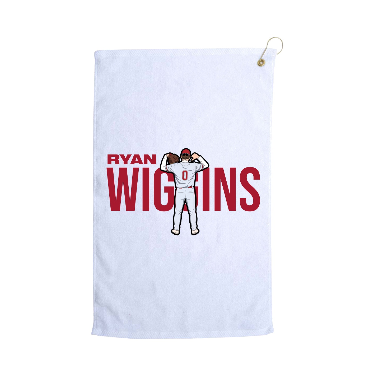 Golf Towel — Player Name in White