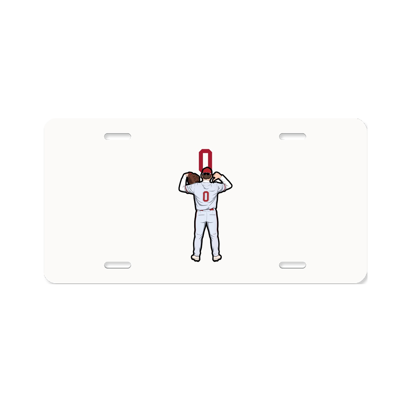 License Plate — Number Top in Classic