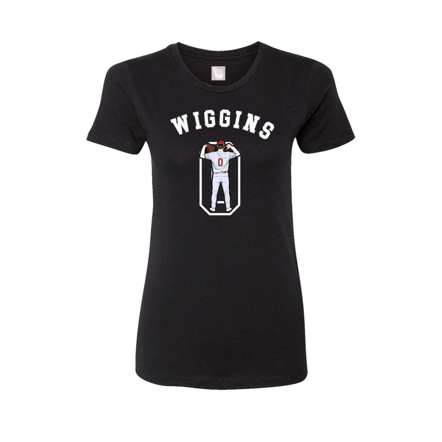 Fitted Women's Tee — Shirsey Arch in Black