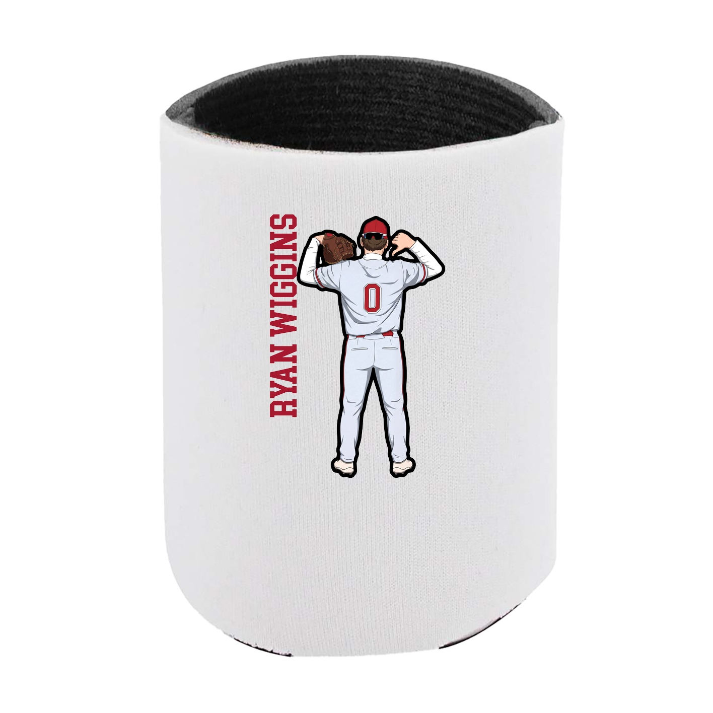 Can Holder — Name Vertical in White