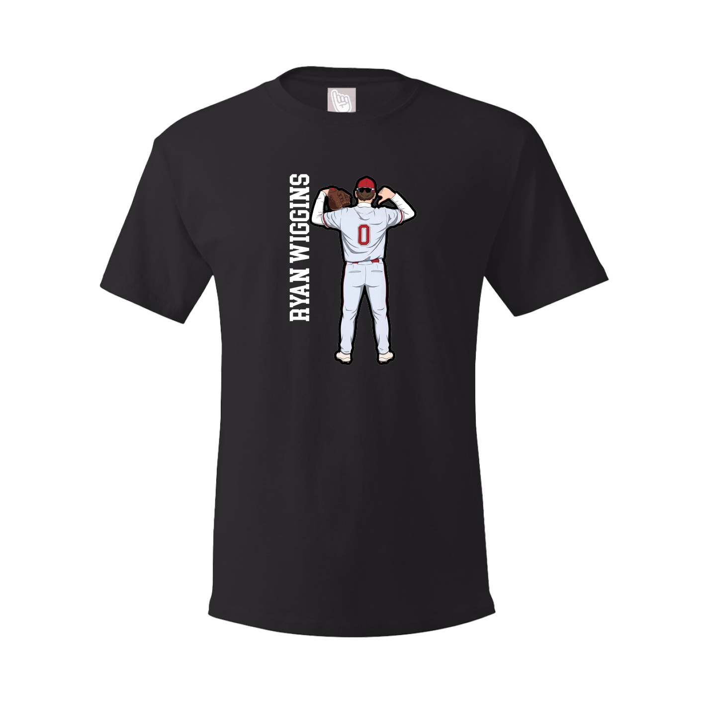 Tee — Name Vertical in Black