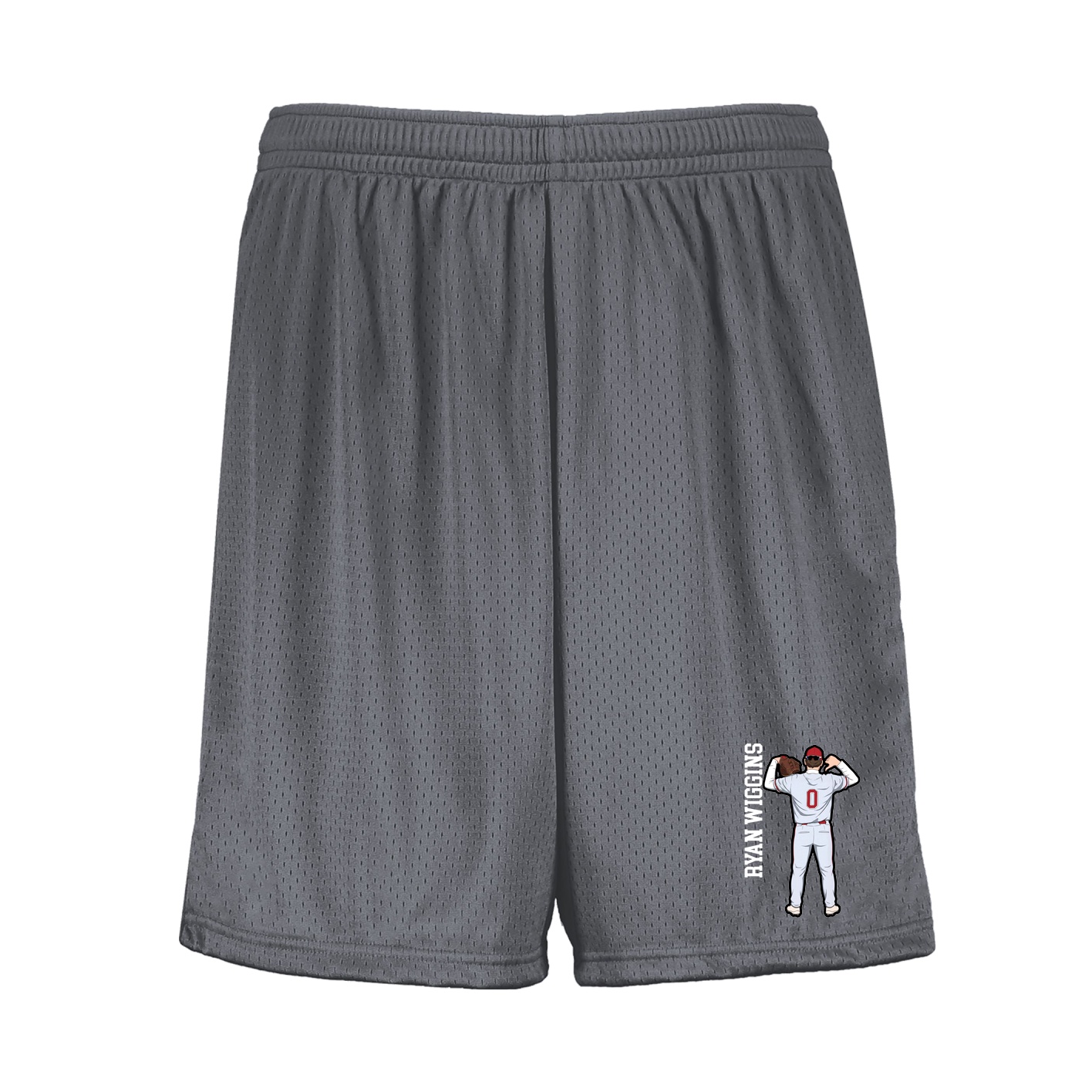 Shorts — Name Vertical in Grey