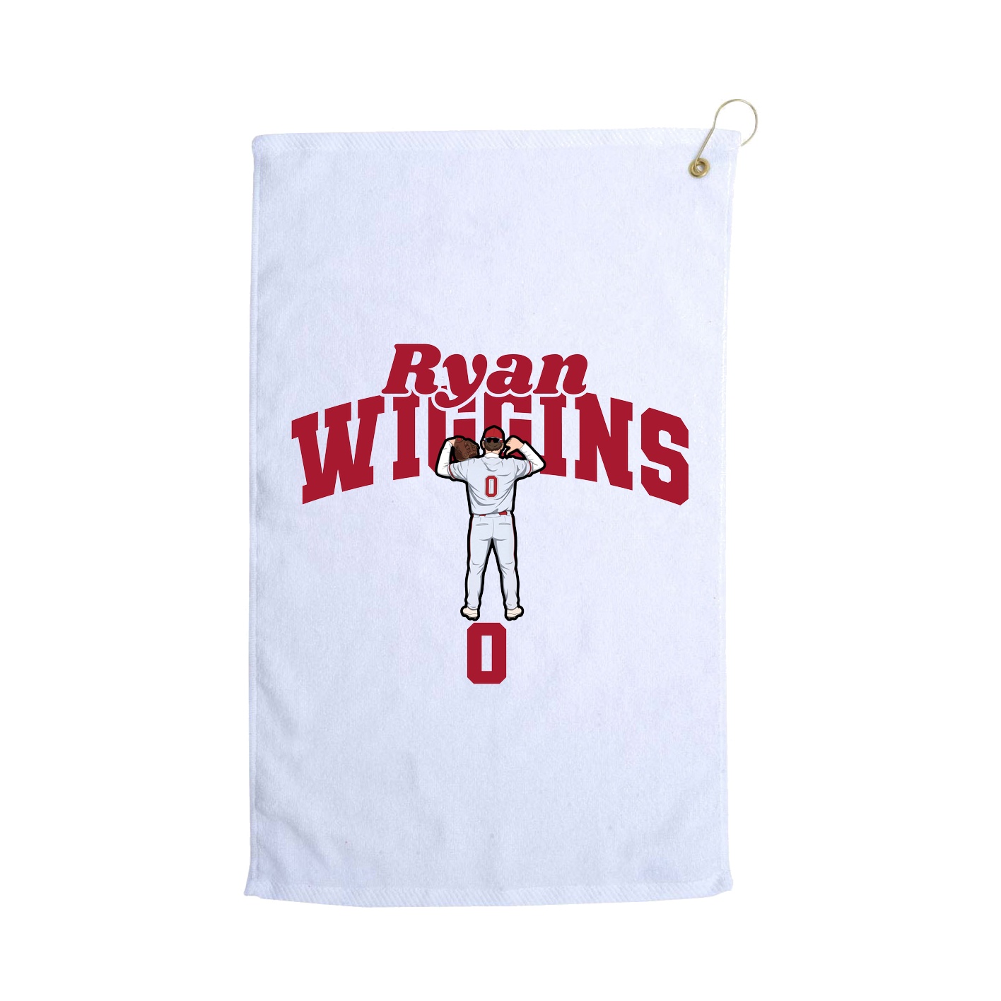 Golf Towel — Signature Arch in White