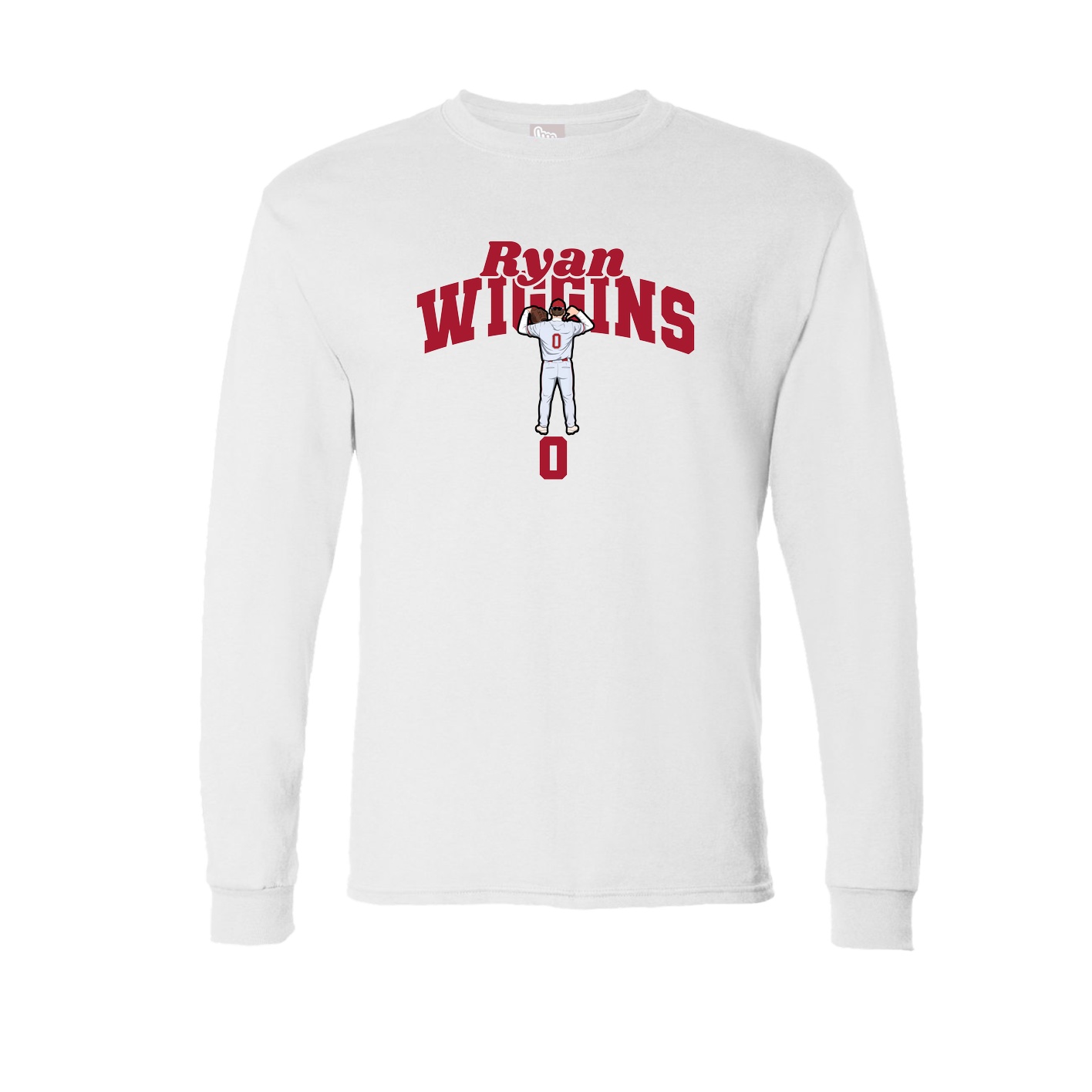 Long Sleeve Tee — Signature Arch in White