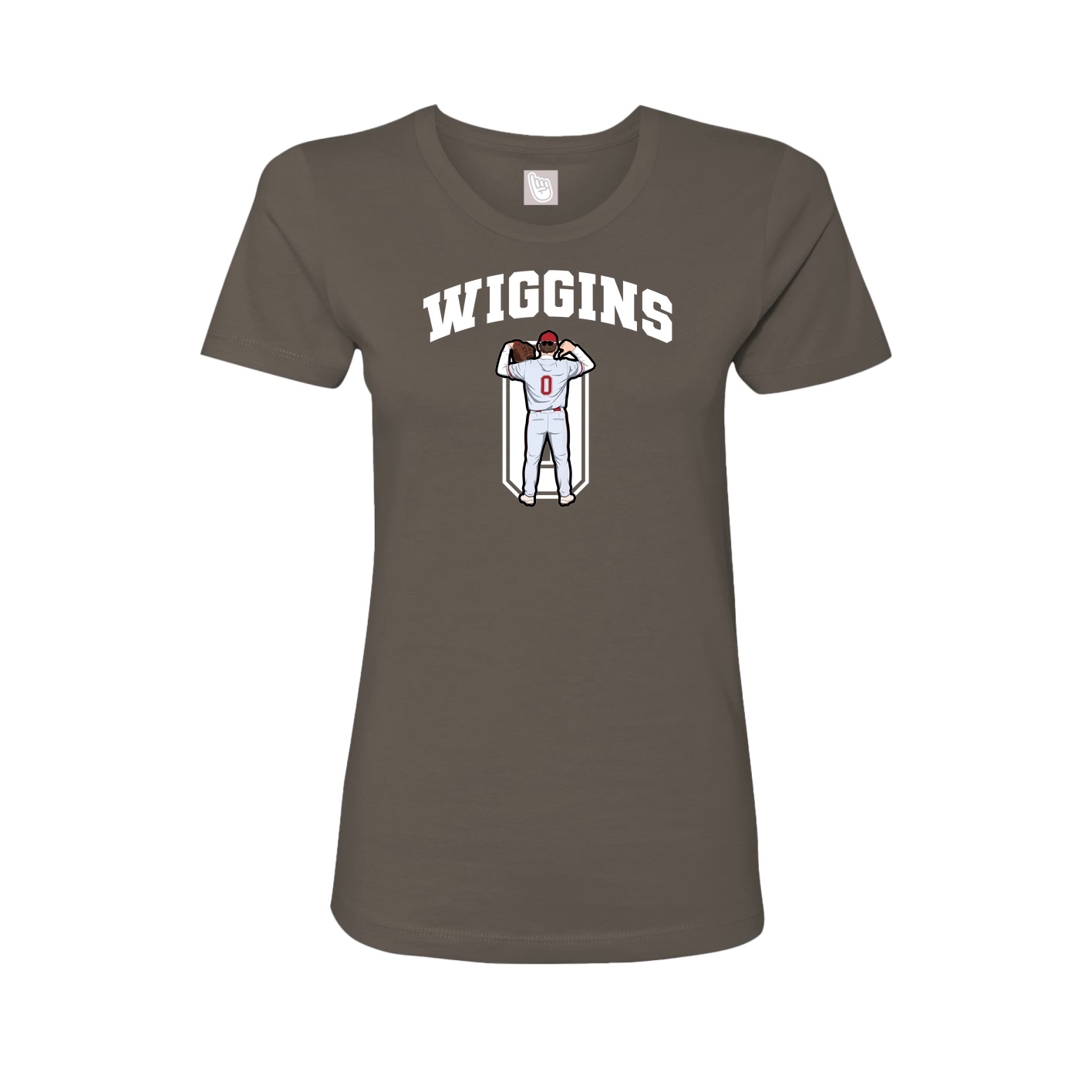 Fitted Women's Tee — Number in Grey