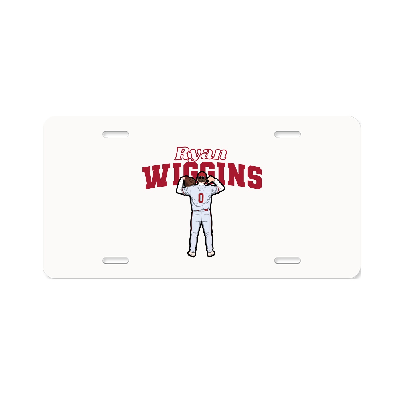 License Plate — Name Arch in Classic