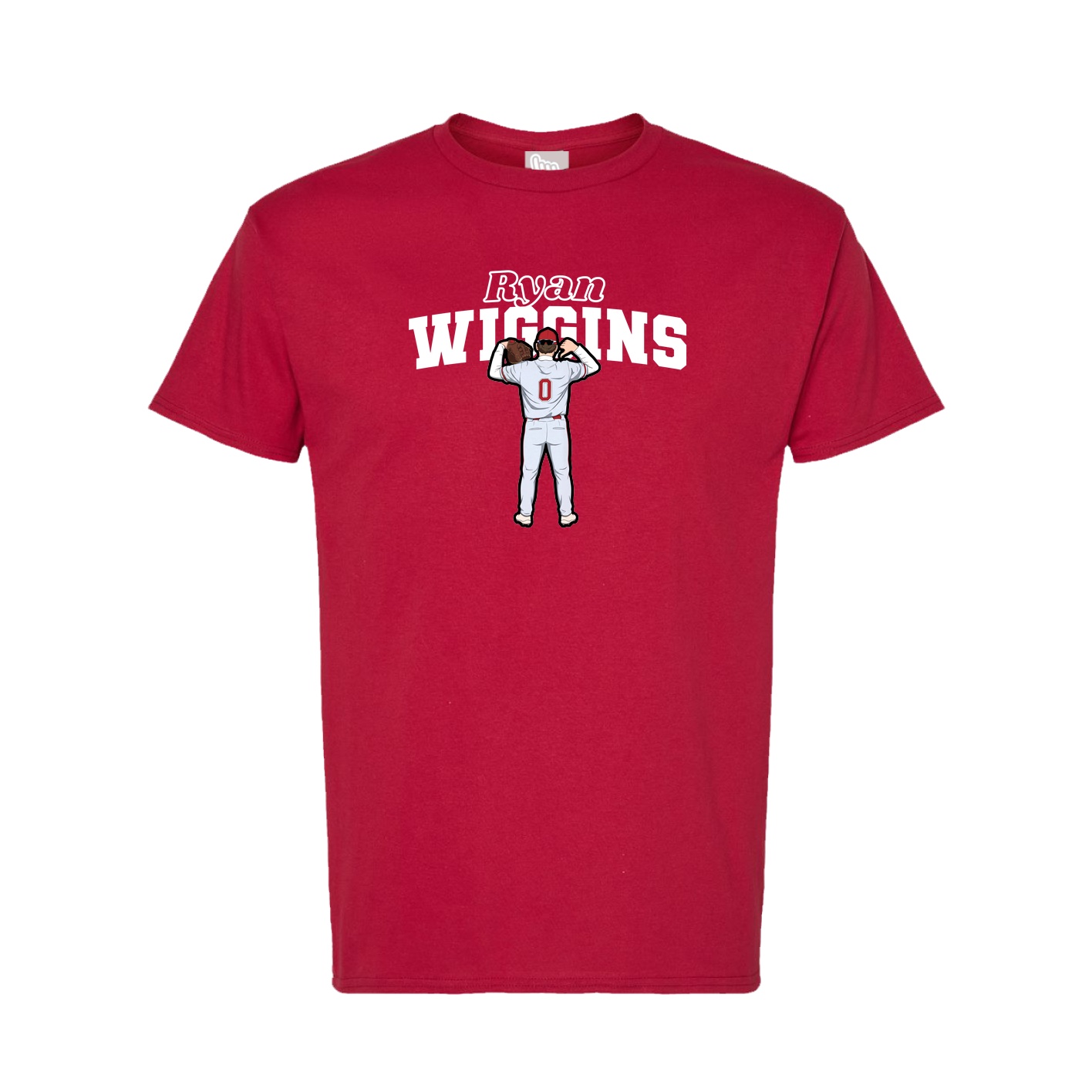 Tee — Name Arch in Crimson