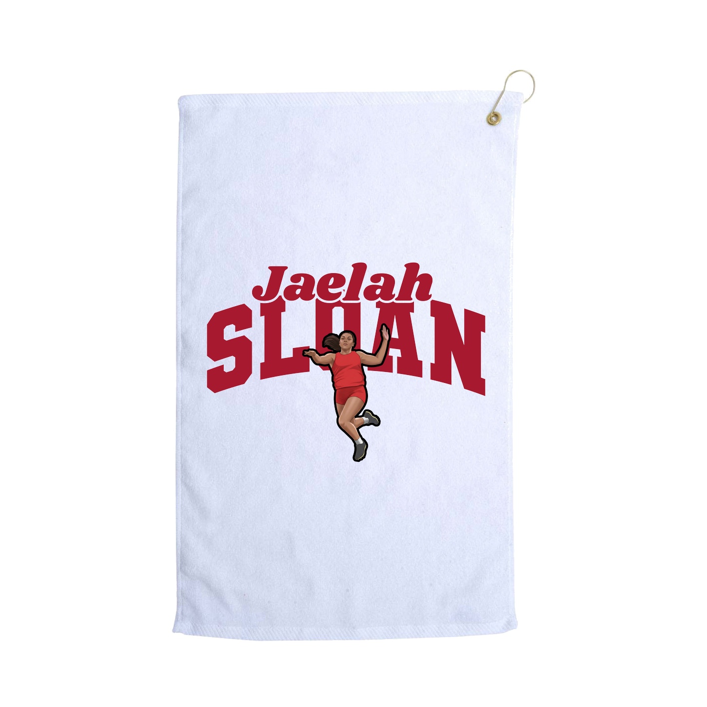 Golf Towel — Signature Arch in White