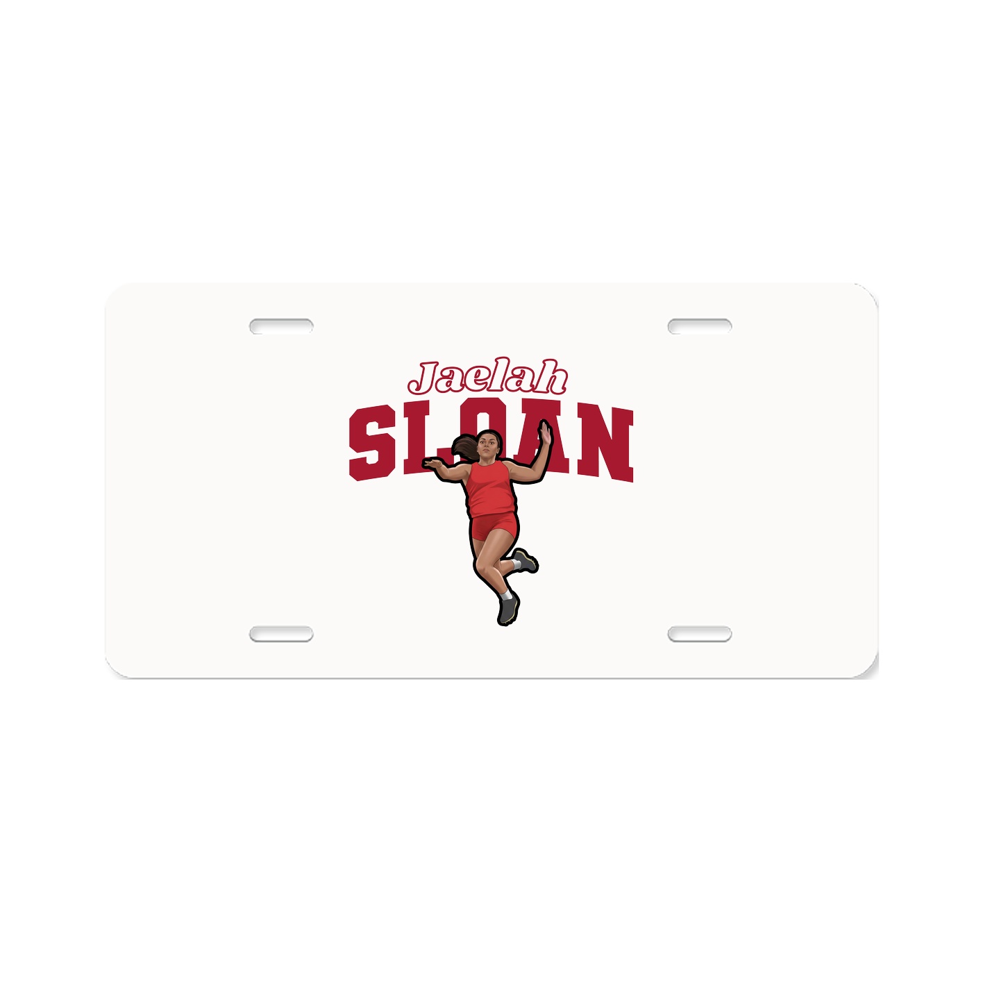License Plate — Name Arch in Classic