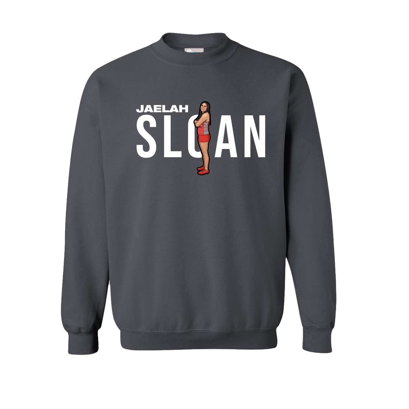 Fleece Crew — Player Name in Grey