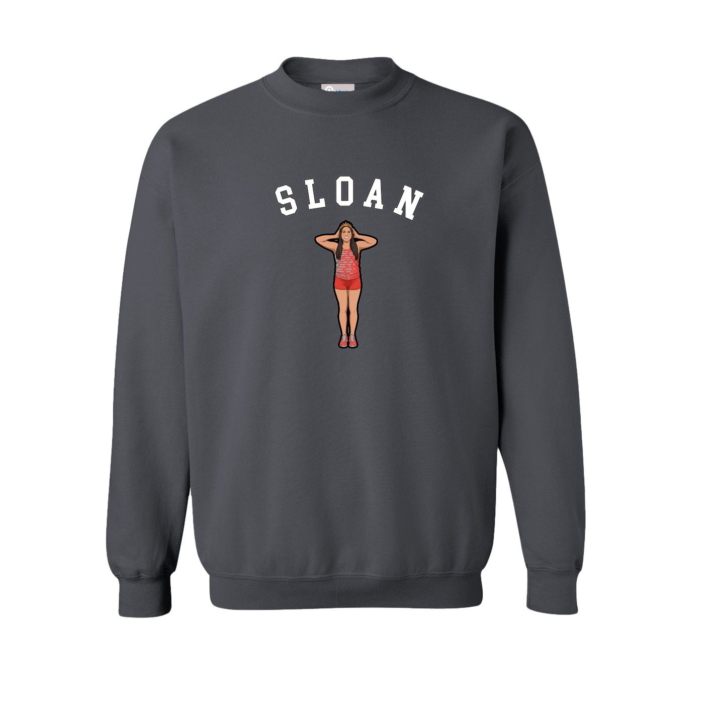 Fleece Crew — Shirsey Arch in Grey