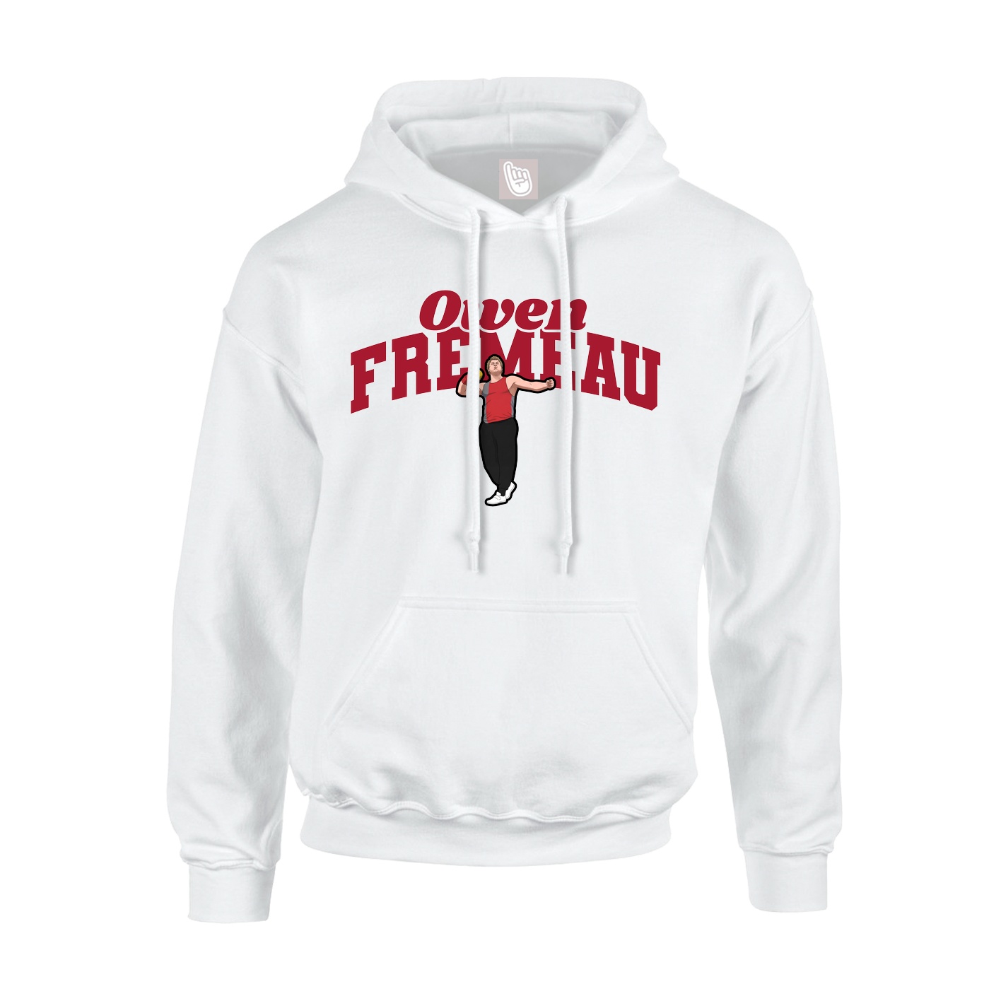 Hoodie — Signature Arch in White