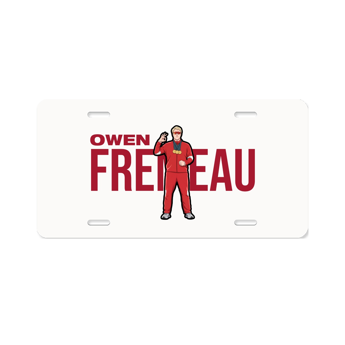 License Plate — Player Name in Classic