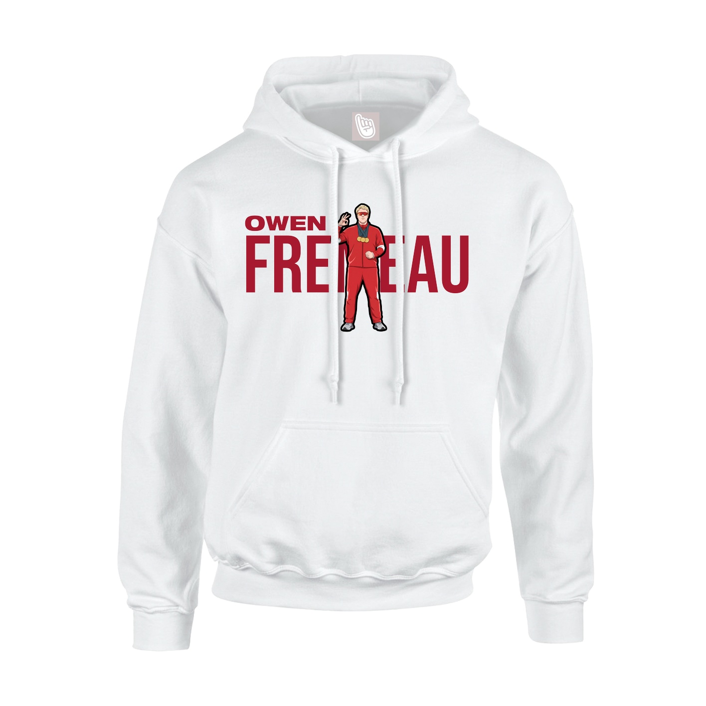 Youth Hoodie — Player Name in White