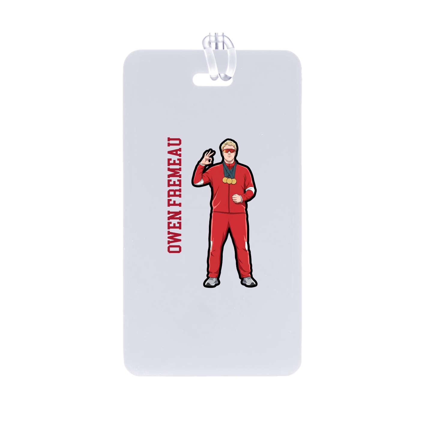 Bag Tag — Name Vertical in Classic
