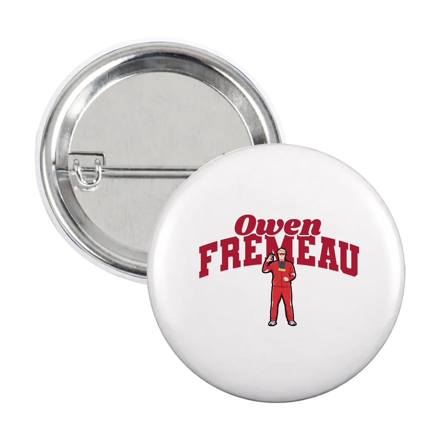 Game Day Button — Signature Arch in White