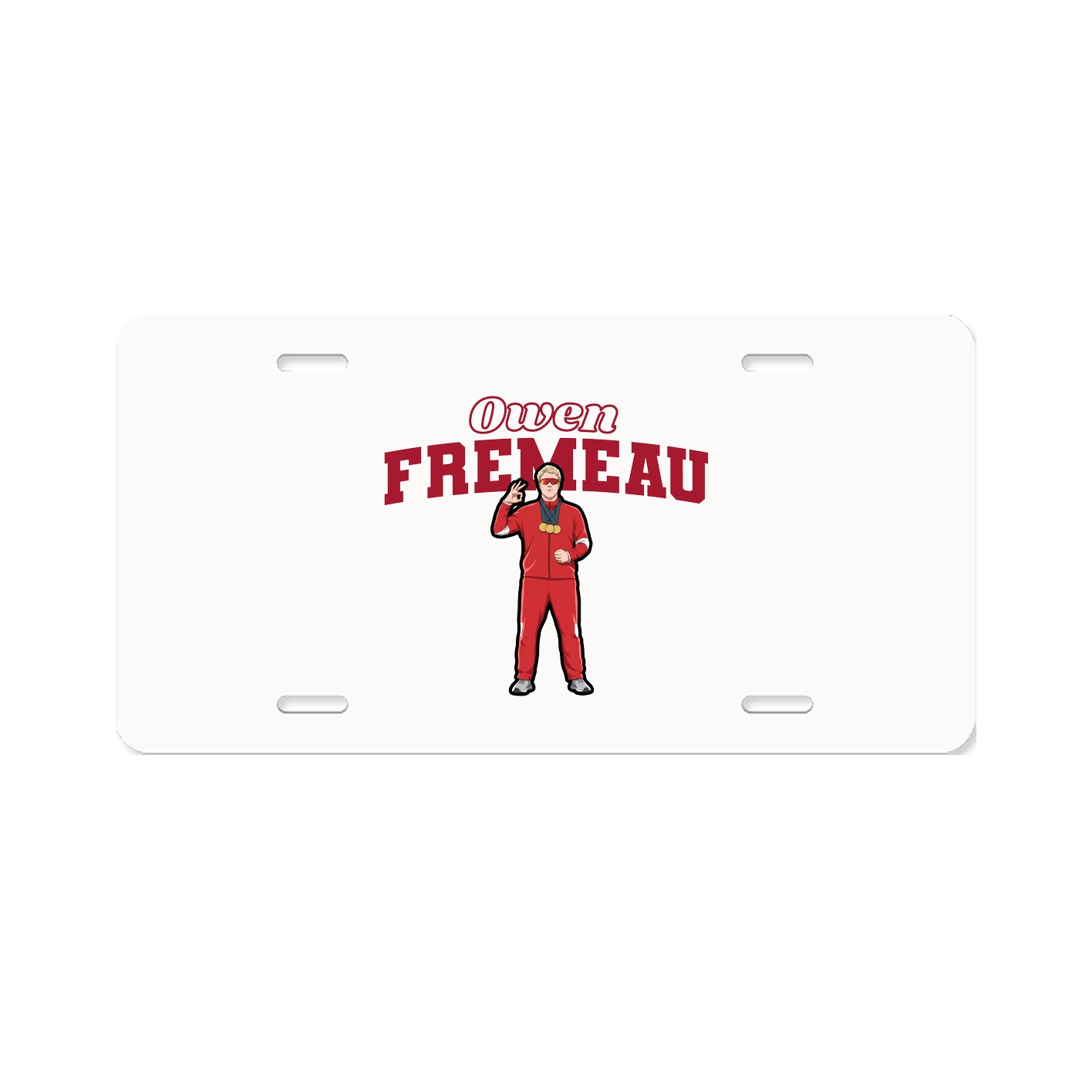 License Plate — Name Arch in Classic