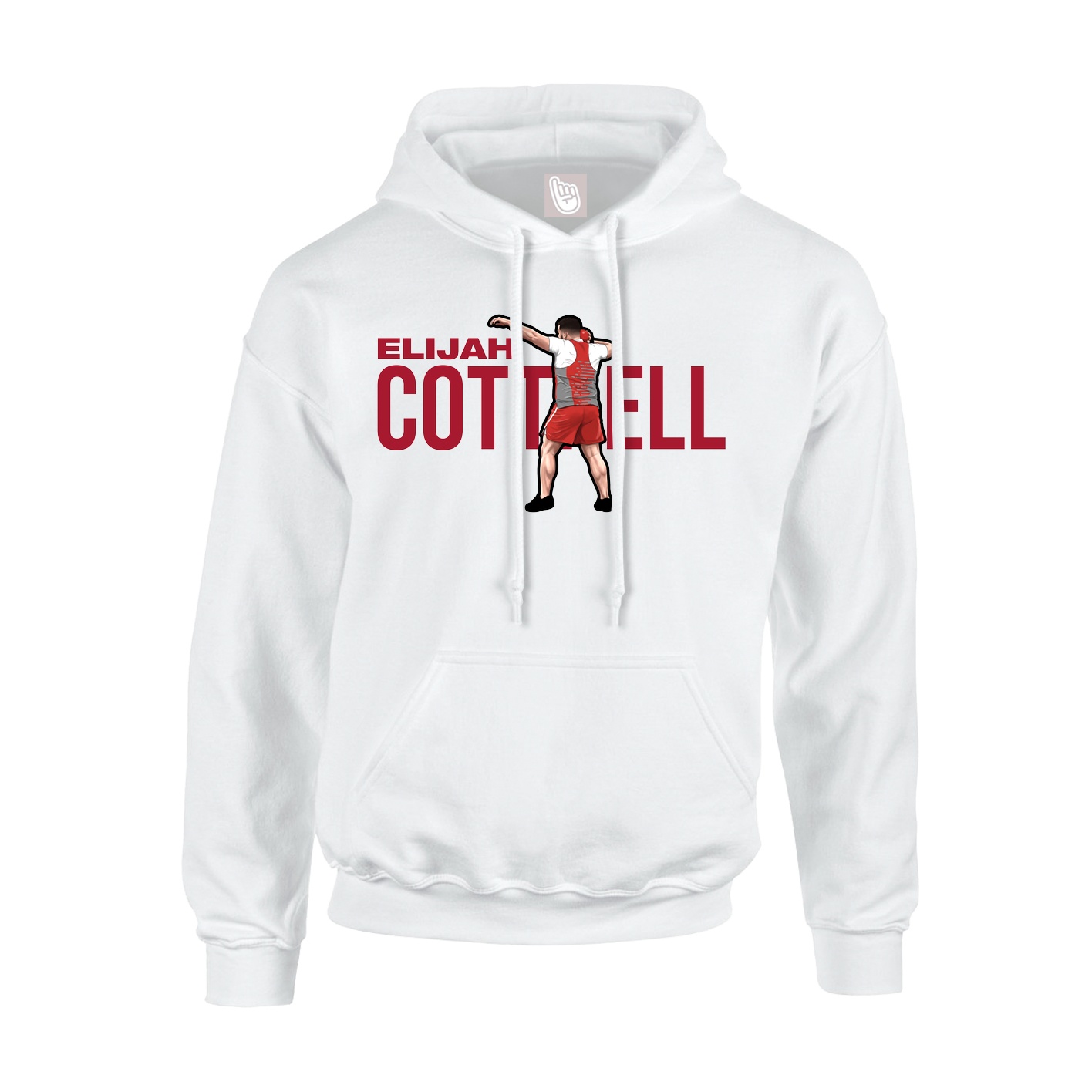 Youth Hoodie — Player Name in White