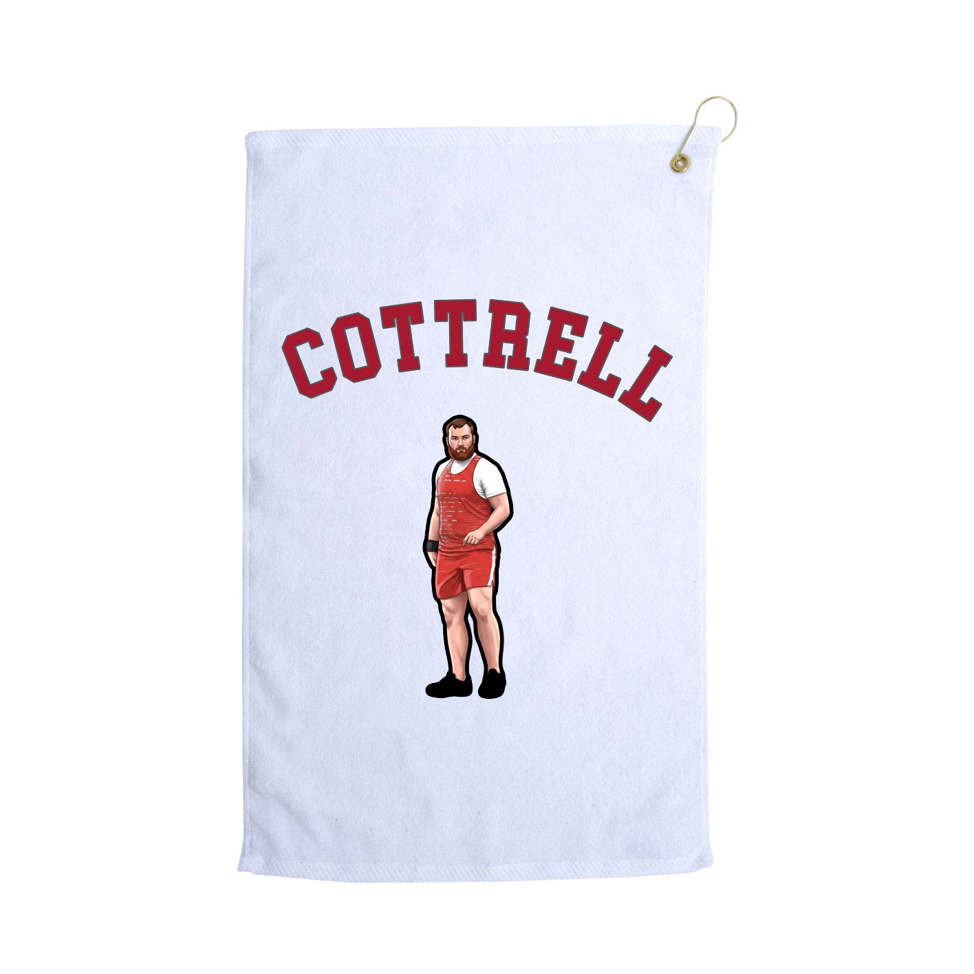 Golf Towel — Shirsey Arch in White