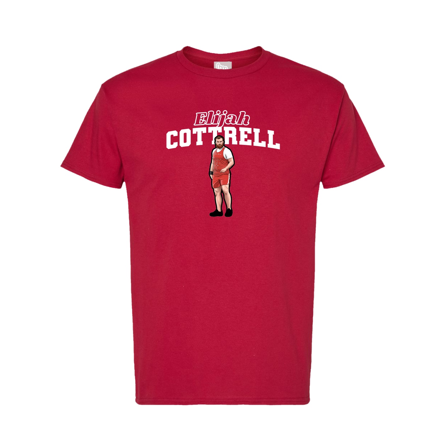Tee — Name Arch in Crimson