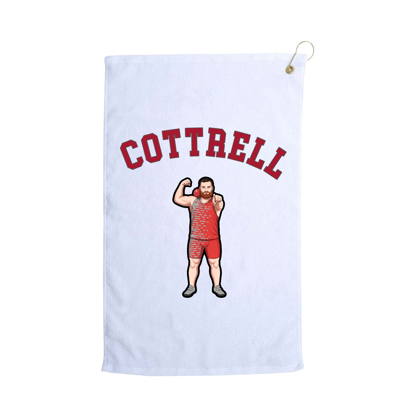 Golf Towel — Shirsey Arch in White