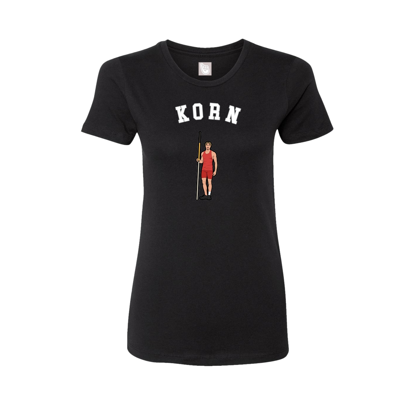 Fitted Women's Tee — Shirsey Arch in Black