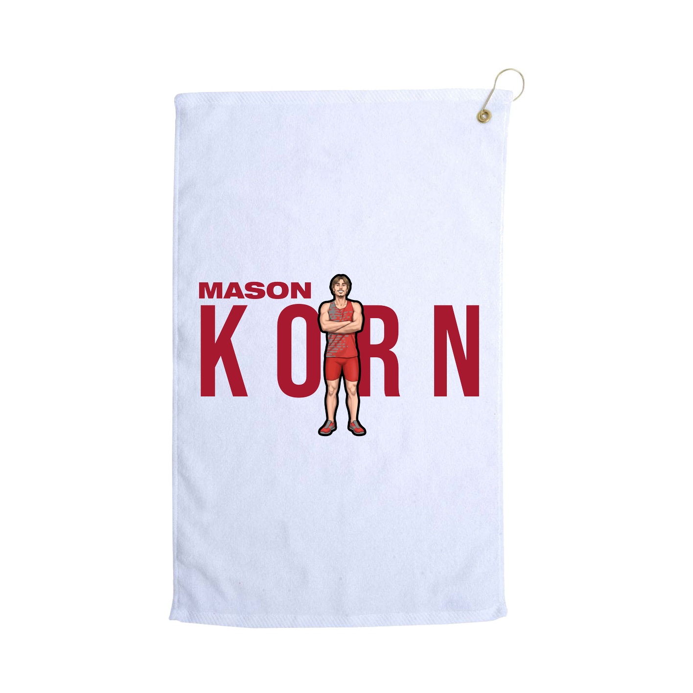 Golf Towel — Player Name in White