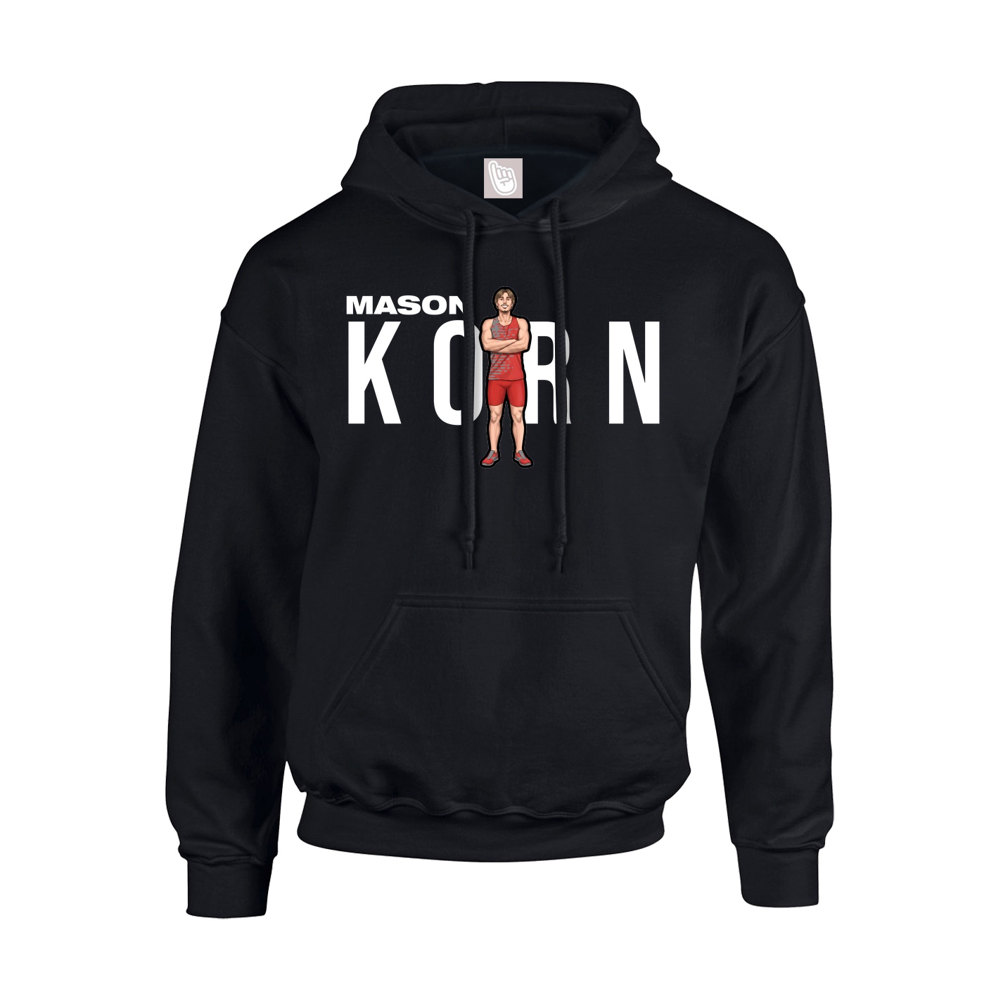 Hoodie — Player Name in Black