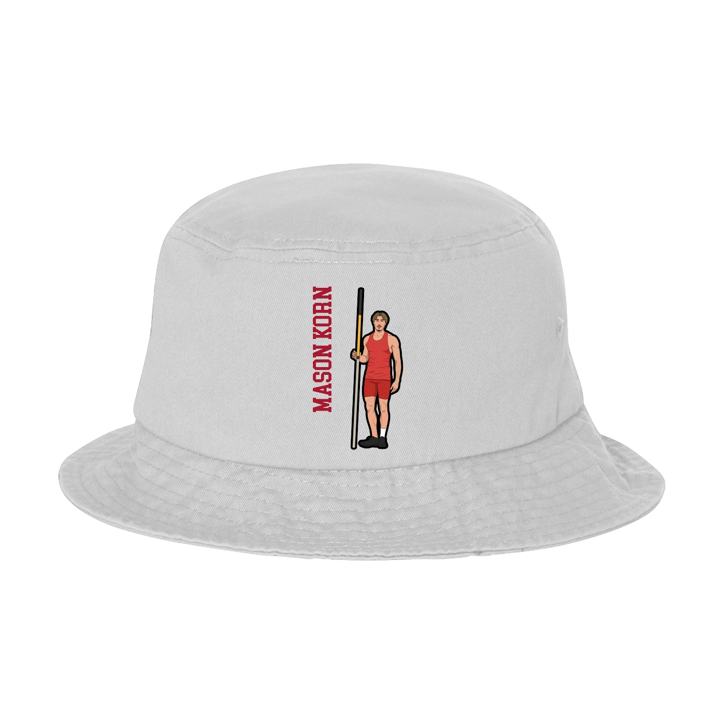 Bucket Cap — Name Vertical in White