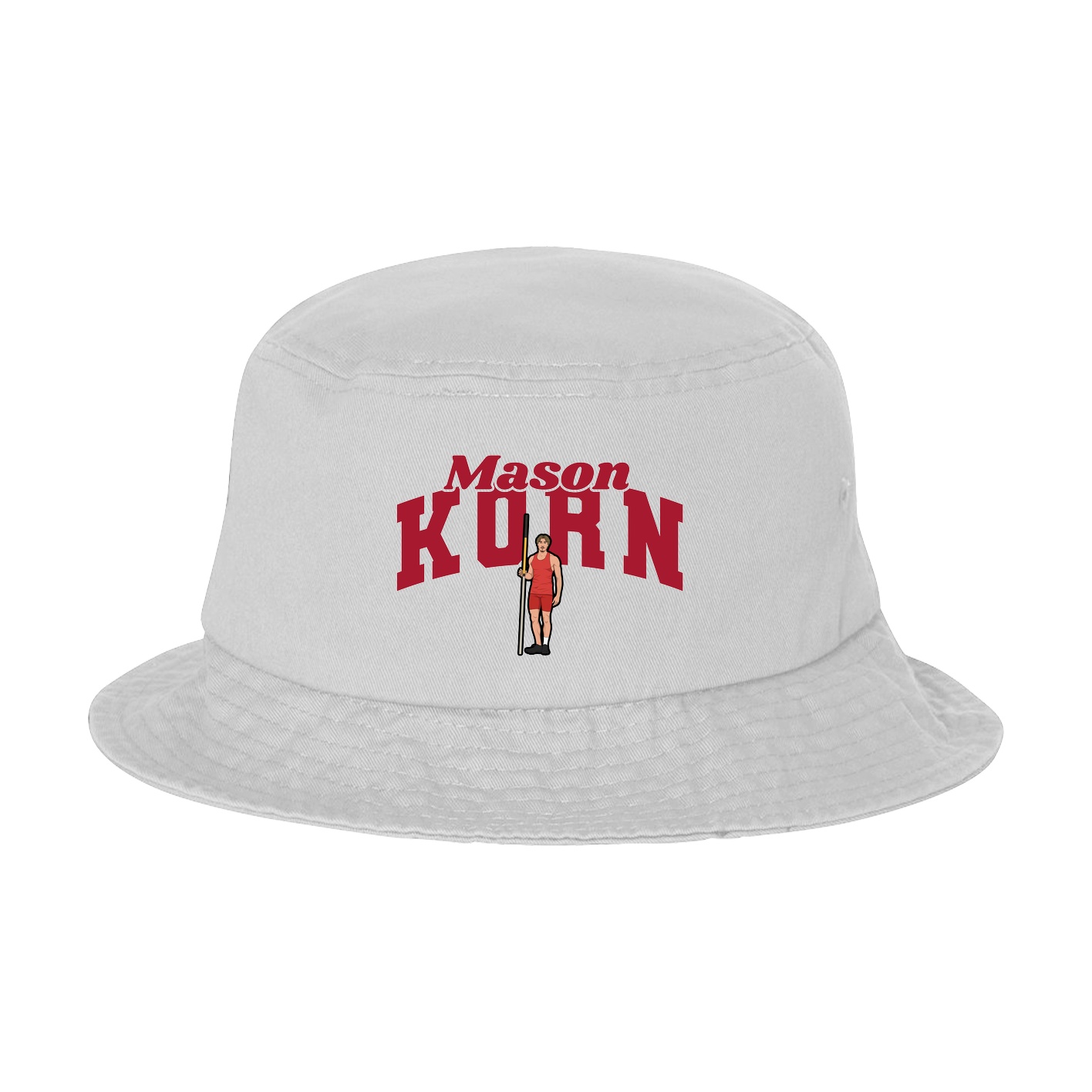 Bucket Cap — Signature Arch in White