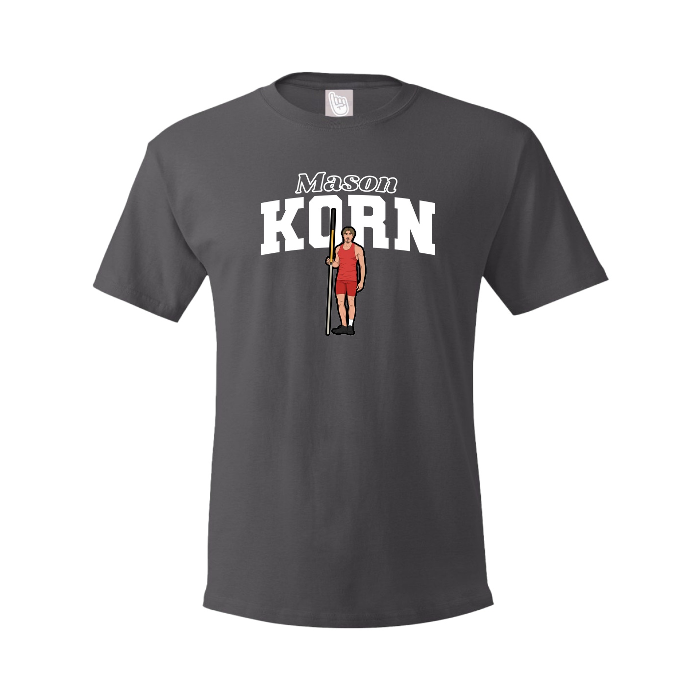 Tee — Name Arch in Grey