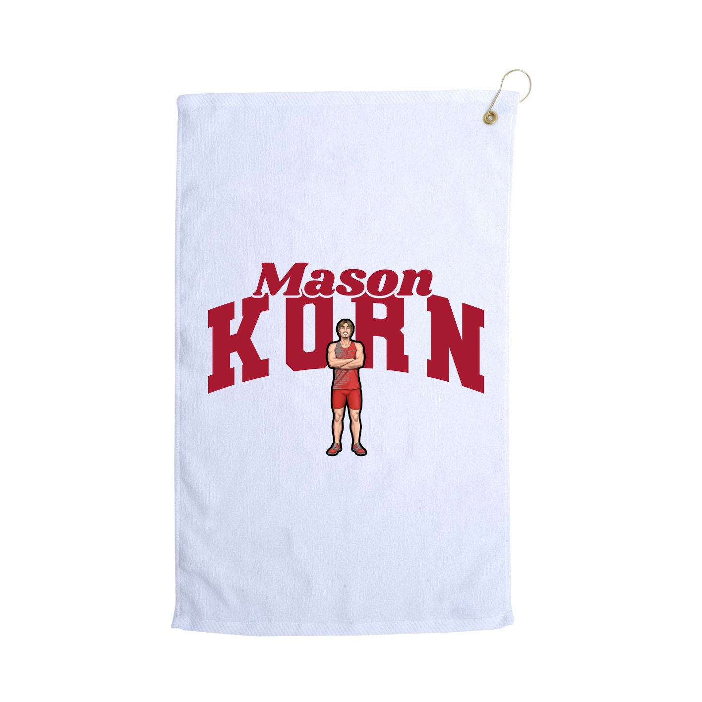 Golf Towel — Signature Arch in White