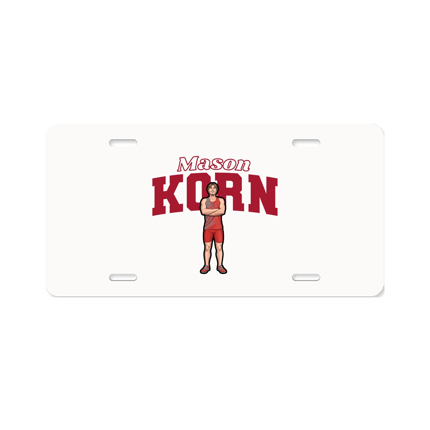 License Plate — Name Arch in Classic